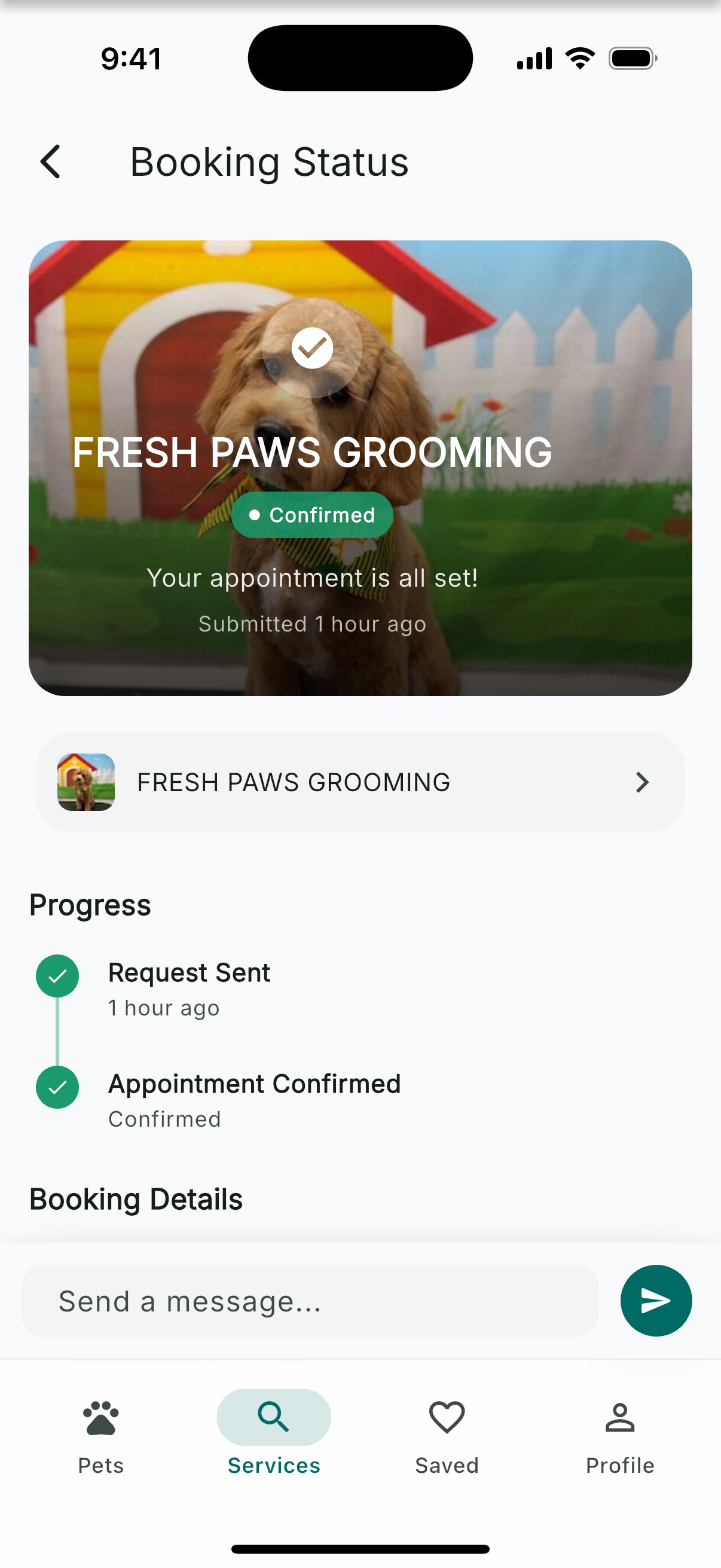 Appointment confirmed