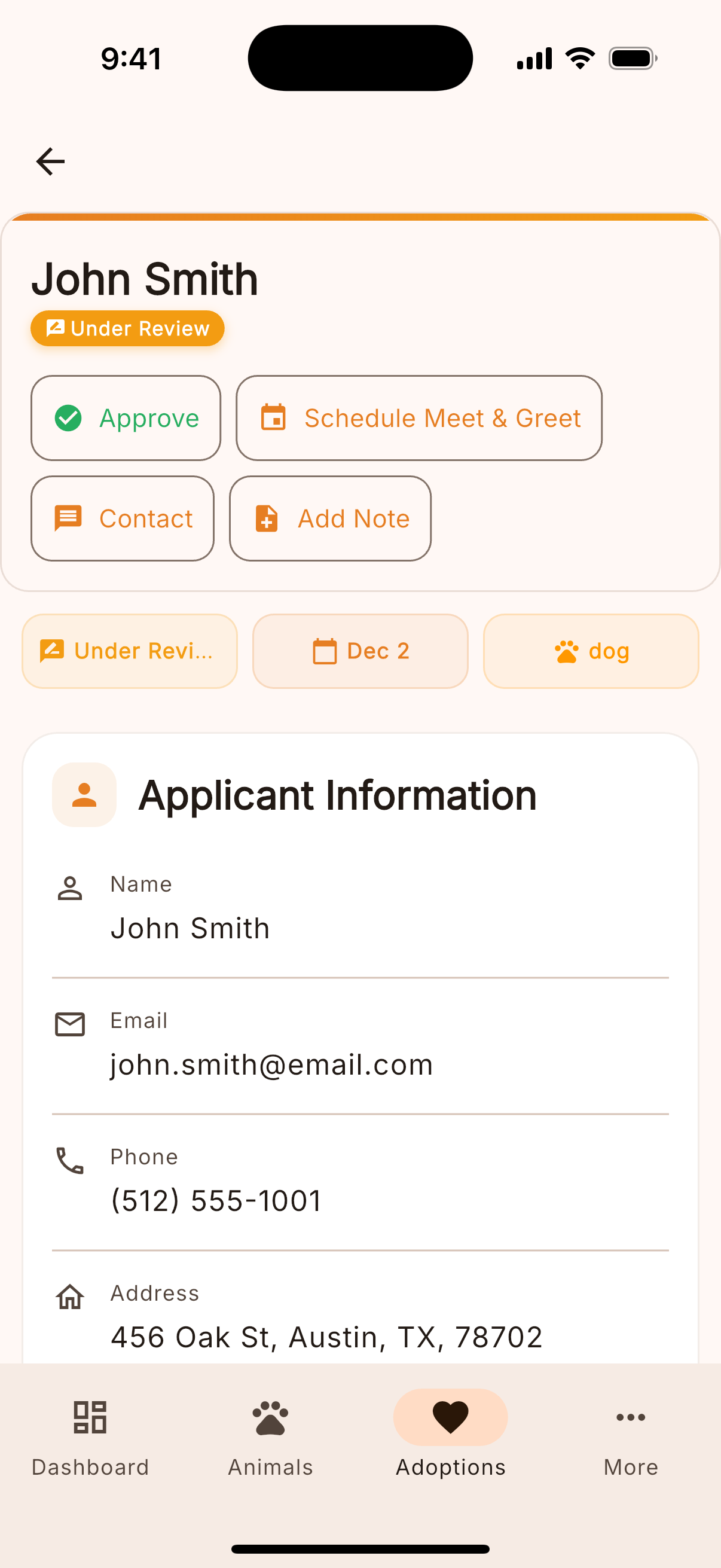 Adoption Applications